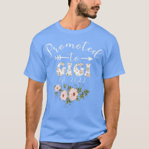 Promoted To Gigi Est 2022 Women Floral First Time T-Shirt