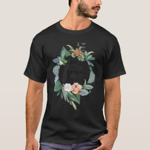 Promoted To Gma Est 2022 Women Flower First Time G T-Shirt