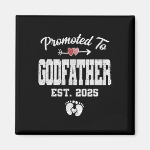 Promoted To Godfather Est 2025 Funny First Time Fa Magnet