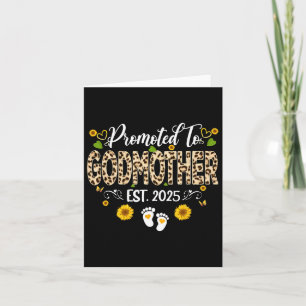 Promoted To Godmother Est 2025 Mothers Day New God Card