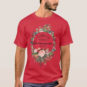 Promoted to Grammie Est 2022 Women Flower First Ti T-Shirt