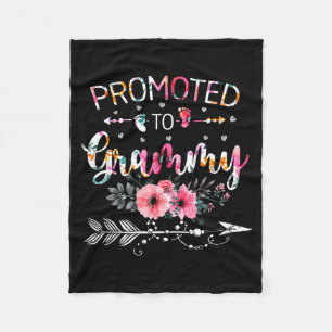 Promoted To Grammy Announcement Funny New Grammy M Fleece Blanket