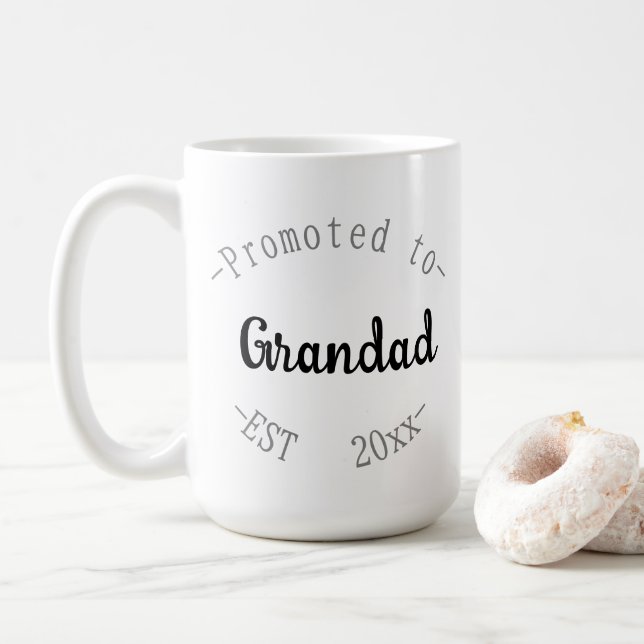 Promoted to Grandad Coffee Mug (With Donut)
