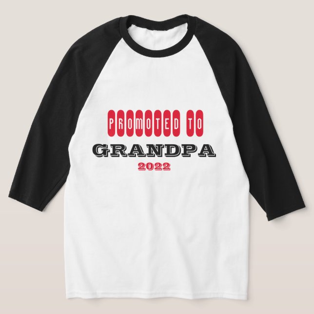 Promoted to GRANDAD customisable sports-shirt T-Shirt (Laydown)