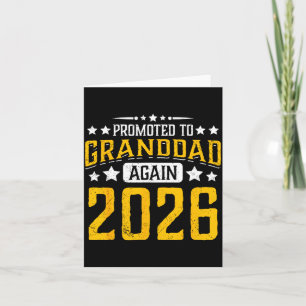 Promoted to granddad 2026 proud grandpa 26 announc card