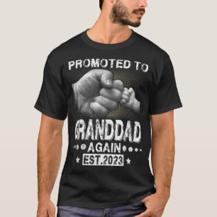 Promoted To Granddad Again Est 2023 Pregnancy Anno T-Shirt