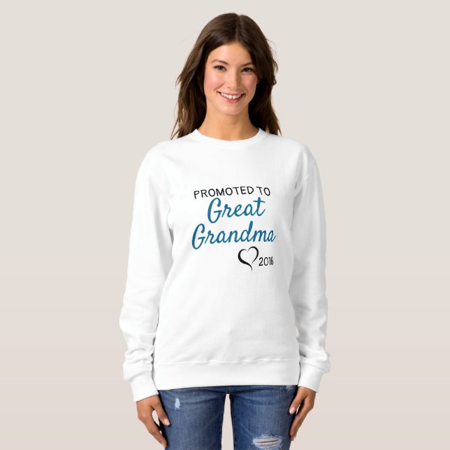 Promoted to Grandma 2018 Sweatshirt (Front Full)