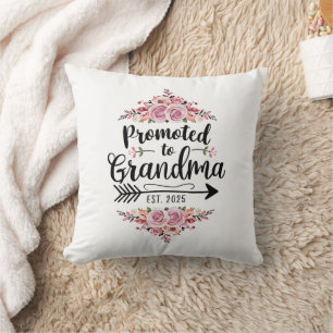 Promoted To Grandma 2025 Pregnancy Announcement Cushion