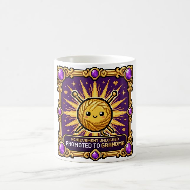  Promoted to Grandma Achievement Coffee Mug (Center)