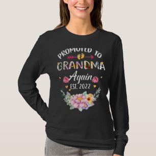 Promoted To Grandma Again 2022 Mother's Day 1 T-Shirt