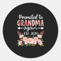 Promoted To Grandma Again 2024 Floral Mother s Day