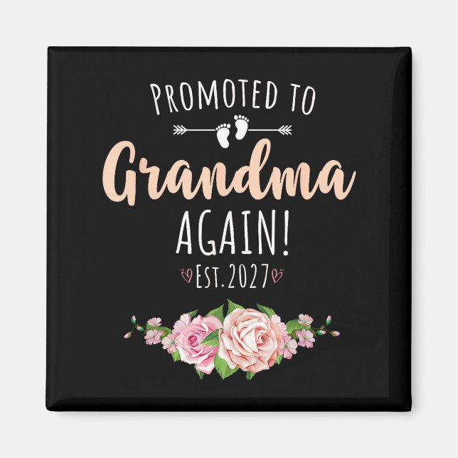 Promoted to grandma again 2027  magnet (Front)