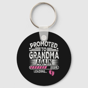 Promoted To Grandma Again Est. 2026 Loading Funny Key Ring