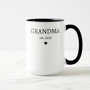 Promoted to Grandma and Grandpa Est 2025 Mug