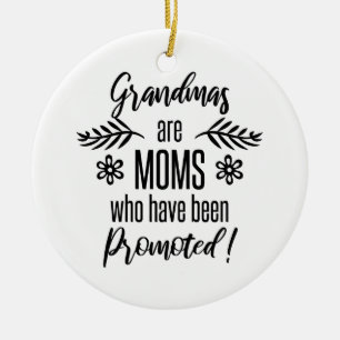 Promoted To Grandma Ceramic Tree Decoration