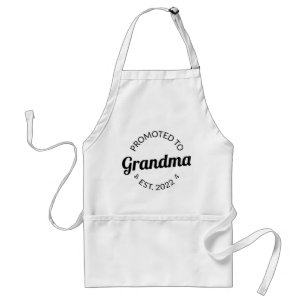 Promoted To Grandma Est. 2022 I Standard Apron