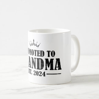Promoted To Grandma est. 2024 Gift New Grandma Coffee Mug