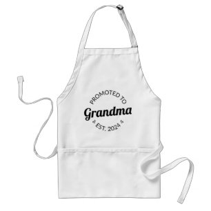 Promoted To Grandma Est. 2024 I Standard Apron