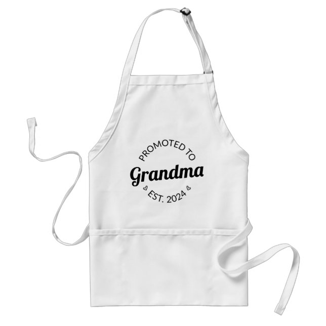 Promoted To Grandma Est. 2024 I Standard Apron (Front)