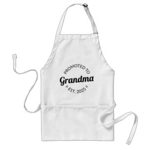 Promoted To Grandma Est. 2025 I Standard Apron