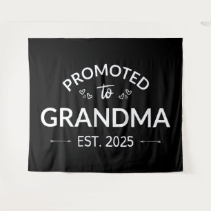 Promoted To Grandma Est. 2025 II Tapestry