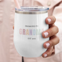 Promoted to Grandma EST 2025 | Personalised Pastel