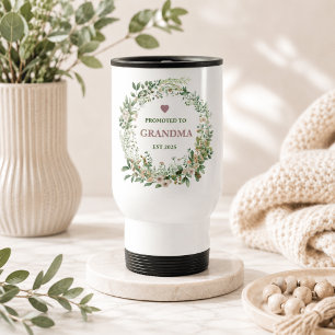 Promoted to Grandma Est. 2025 Travel Mug