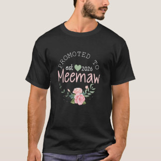 Promoted to Grandma Est 2026 1st Time New Grandmot T-Shirt