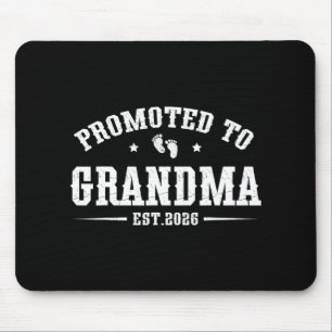 Promoted To Grandma Est. 2026 Grandparents Baby An Mouse Pad