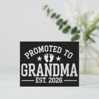Promoted to Grandma est. 2026 Grandparents Baby 