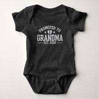 Promoted to Grandma est. 2026 Grandparents Baby