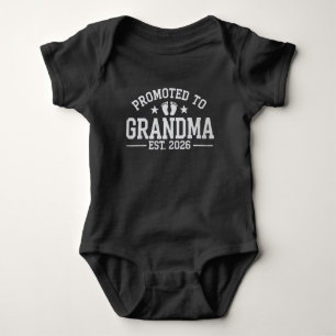 Promoted to Grandma est. 2026 Grandparents Baby  Bodysuit