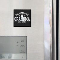 Promoted to Grandma est. 2026 Grandparents Baby 