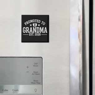 Promoted to Grandma est. 2026 Grandparents Baby  Magnet