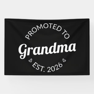 Promoted To Grandma Est. 2026 I Banner