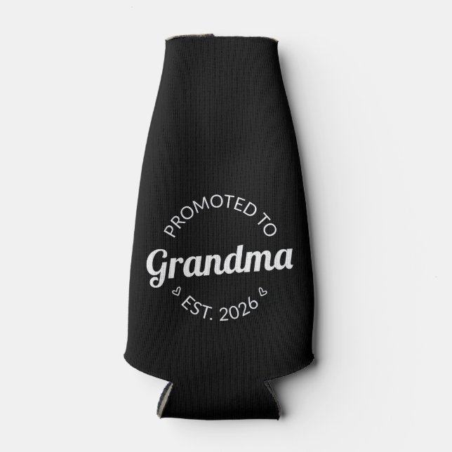 Promoted To Grandma Est. 2026 I Bottle Cooler (Front)