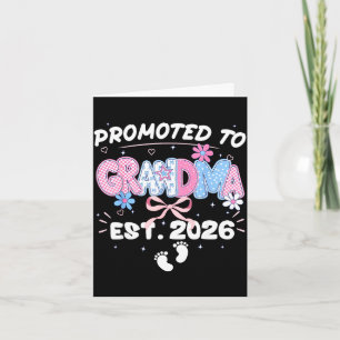 Promoted to grandma est 2026 new grandma card