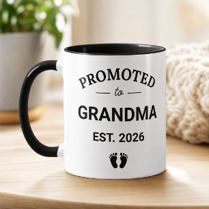 Promoted to Grandma Est 2026 New Grandmother Mug