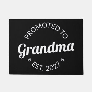 Promoted To Grandma Est 2027 New Nana I Doormat