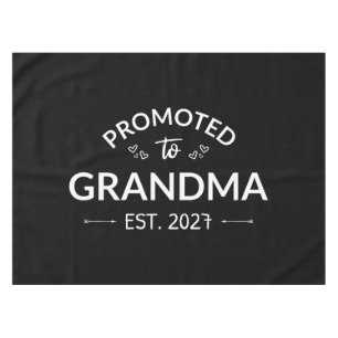 Promoted To Grandma Est 2027 New Nana II Tablecloth