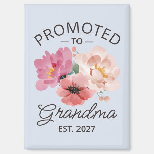 Promoted To Grandma Est 2027 New Nana VI Magnet