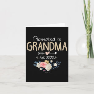 Promoted To Grandma Est Mothers Day New Grandma Mi Card