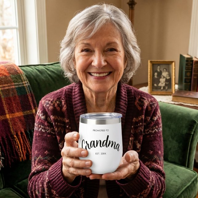 Promoted To Grandma Established Custom Year White (Creator Uploaded)