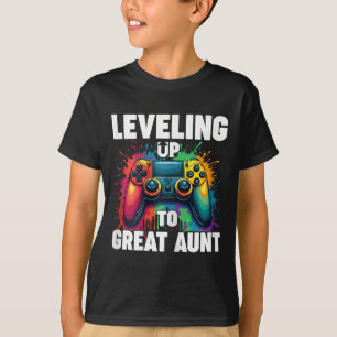 Promoted To Grandma Gender Reveal Levelling Up To T-Shirt