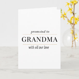 Promoted to Grandma Gift Card