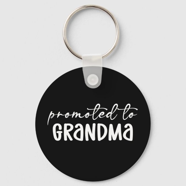 Promoted to Grandma New Grandma to be Gifts Key Ring (Front)