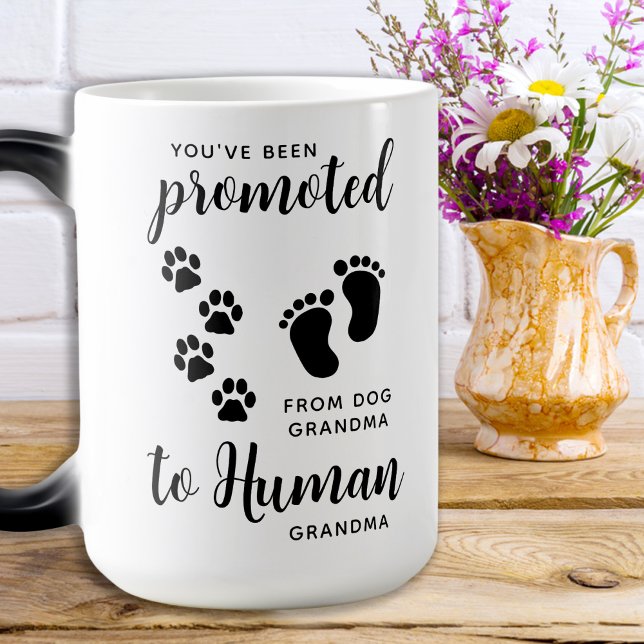 Promoted To Grandma Personalised Pet Dog Lover  Magic Mug (Creator Uploaded)
