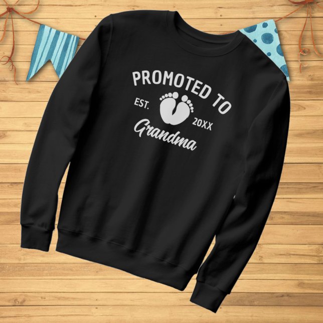Promoted To Grandma Pregnancy reveal Sweatshirt (Creator Uploaded)