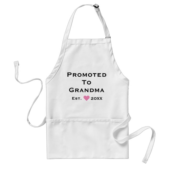 Promoted To Grandma Standard Apron (Front)