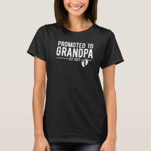 Promoted To Grandpa 2023 Soon To Be New Grandfathe T-Shirt